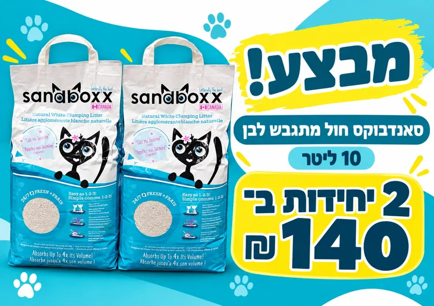 חול מתגבש Sandbox — 2 ב־140 ₪
