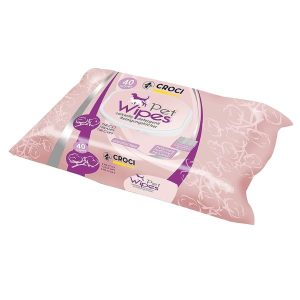 מגבונים לכלבים 40 יח' באריזה.