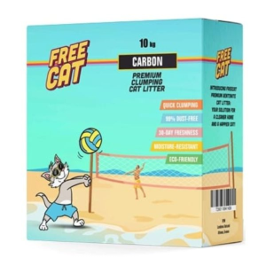 חול Free cat לחתולים מתגבש פחם – 10 ק”ג