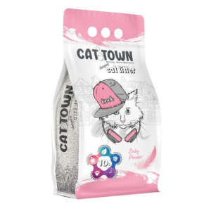 חול קט טאון Cat Town חתולים מתגבש טלק – 10 ליטר