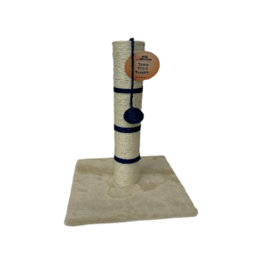 עמוד גירוד 35זמ לחתול  בסיס פרווה מרובע