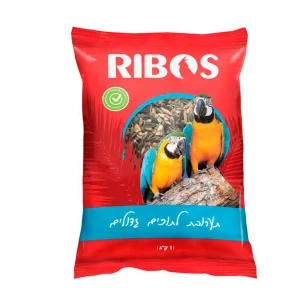 תערובת לגאקו ותוכים גדולים 1 קג