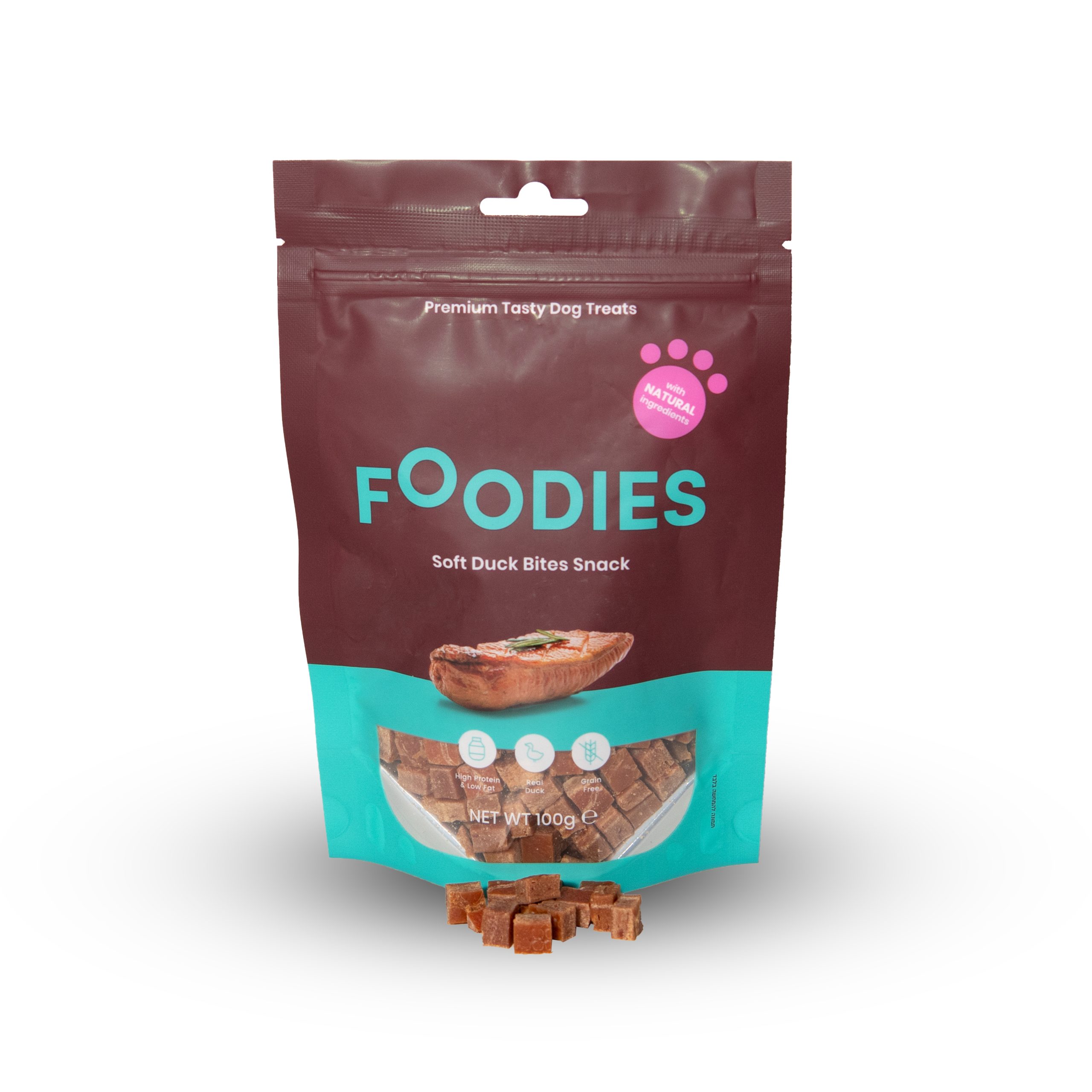 חטיף FOODIES נגיסי ברווז, 100 גרם