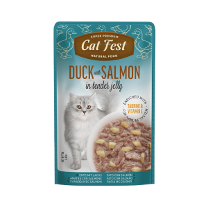 CATFEST פאוץ לחתול ברווז סלמון