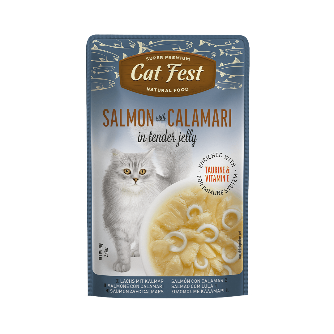 CATFEST פאוץ לחתול סלמון קלמרי