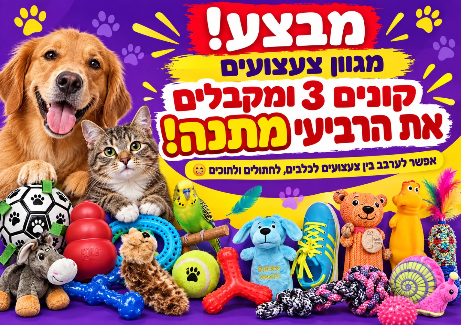 צעצועים — 3+1 מתנה
