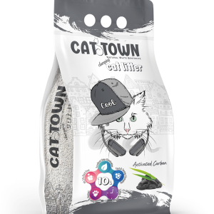 קאט טאון CAT TOWN – חול מתגבש לחתולים עם פחם פעיל – 10 ליטר