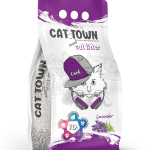 קאט טאון CAT TOWN – חול מתגבש לחתולים בניחוח לבנדר – 10 ליטר
