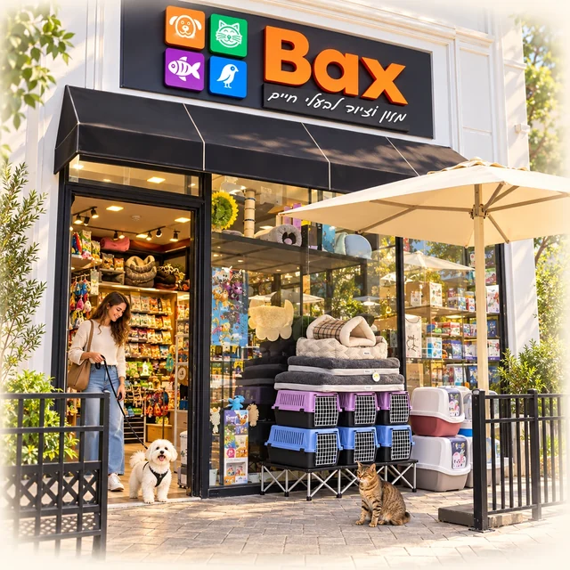 איור חזית חנות BAX בסניף פיאנו